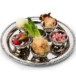 Click here for more information about Hammered Nickel Seder Plate